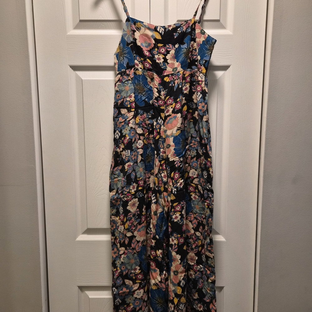 Floral Spaghetti Strap Jumpsuit